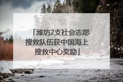 潍坊2支社会志愿搜救队伍获中国海上搜救中心奖励