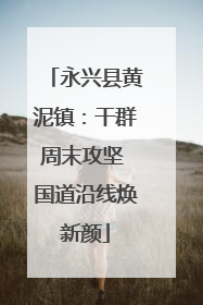 永兴县黄泥镇：干群周末攻坚 国道沿线焕新颜