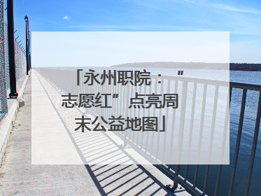 永州职院：“志愿红”点亮周末公益地图