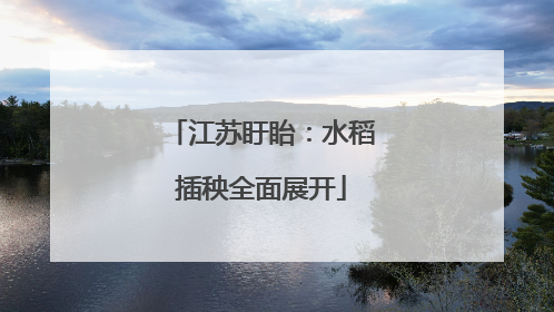 江苏盱眙：水稻插秧全面展开