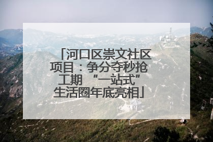河口区崇文社区项目：争分夺秒抢工期 “一站式”生活圈年底亮相