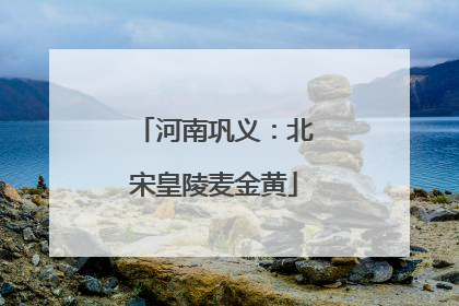 河南巩义：北宋皇陵麦金黄