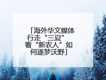 海外华文媒体行走“三夏” 看“新农人”如何逐梦沃野
