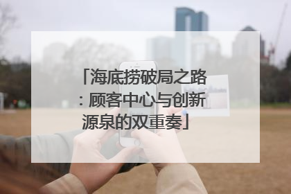 海底捞破局之路：顾客中心与创新源泉的双重奏