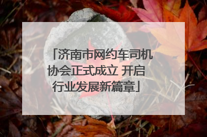 济南市网约车司机协会正式成立 开启行业发展新篇章