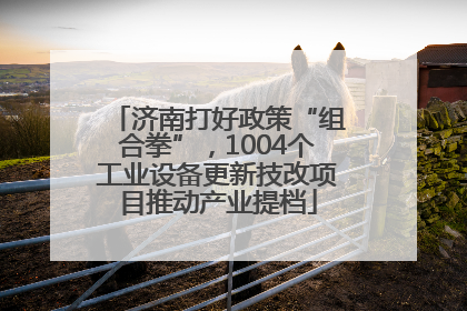 济南打好政策“组合拳”，1004个工业设备更新技改项目推动产业提档