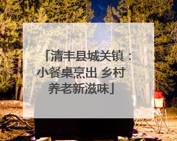 清丰县城关镇：小餐桌烹出 乡村养老新滋味