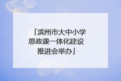 滨州市大中小学思政课一体化建设推进会举办