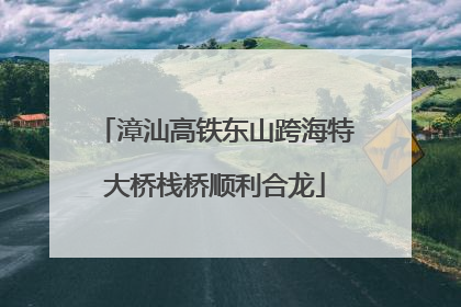 漳汕高铁东山跨海特大桥栈桥顺利合龙