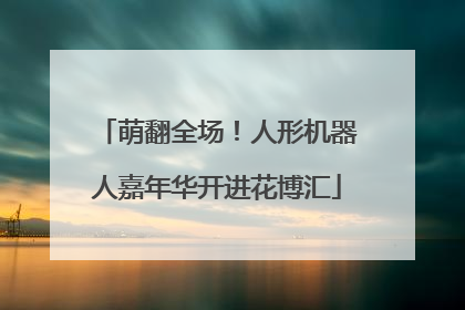 萌翻全场！人形机器人嘉年华开进花博汇