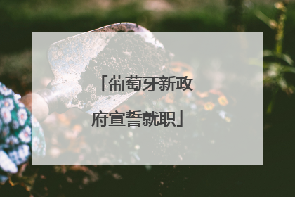 葡萄牙新政府宣誓就职