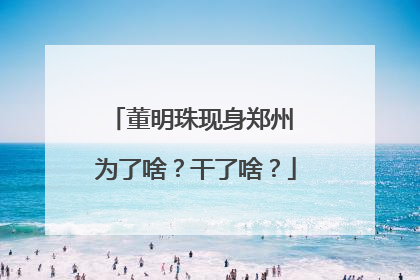 董明珠现身郑州 为了啥？干了啥？