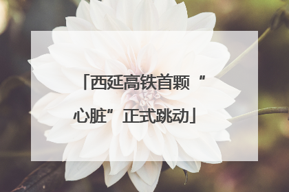 西延高铁首颗“心脏”正式跳动