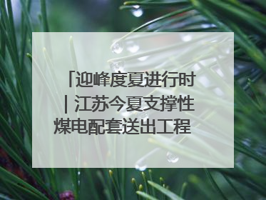 迎峰度夏进行时｜江苏今夏支撑性煤电配套送出工程全部投运