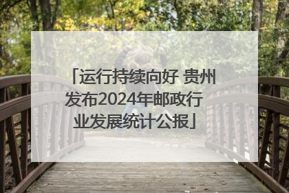 运行持续向好 贵州发布2024年邮政行业发展统计公报