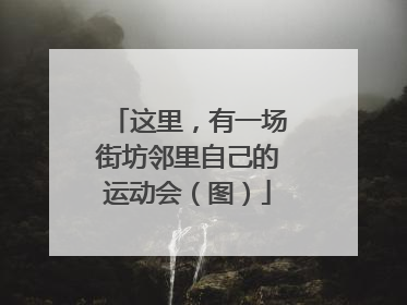 这里，有一场街坊邻里自己的运动会（图）