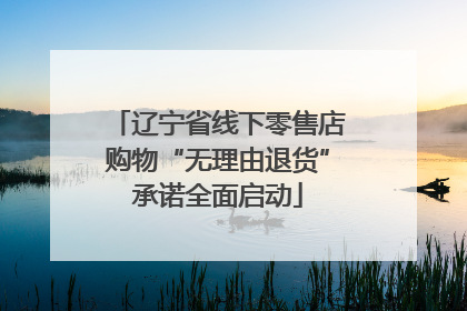 辽宁省线下零售店购物“无理由退货”承诺全面启动