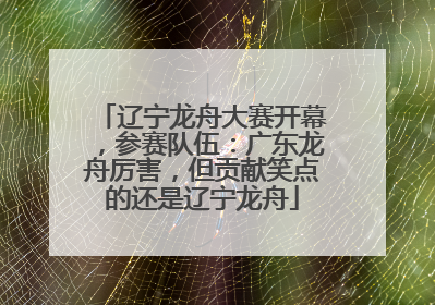 辽宁龙舟大赛开幕，参赛队伍：广东龙舟厉害，但贡献笑点的还是辽宁龙舟