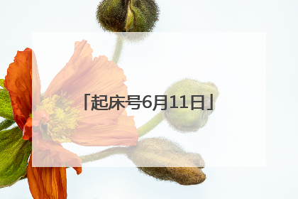 起床号6月11日