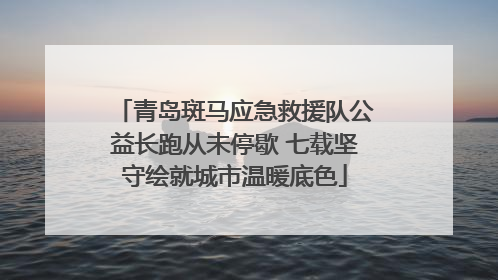 青岛斑马应急救援队公益长跑从未停歇 七载坚守绘就城市温暖底色