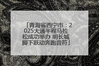 青海省西宁市：2025大通半程马拉松成功举办 明长城脚下跃动奔跑音符