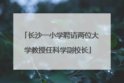 长沙一小学聘请两位大学教授任科学副校长