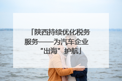 陕西持续优化税务服务——为汽车企业“出海”护航