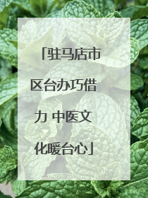 驻马店市区台办巧借力 中医文化暖台心