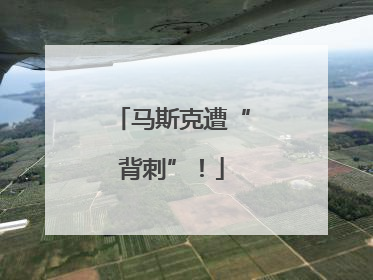 马斯克遭“背刺”！