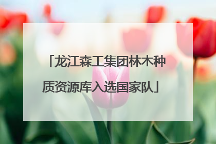龙江森工集团林木种质资源库入选国家队