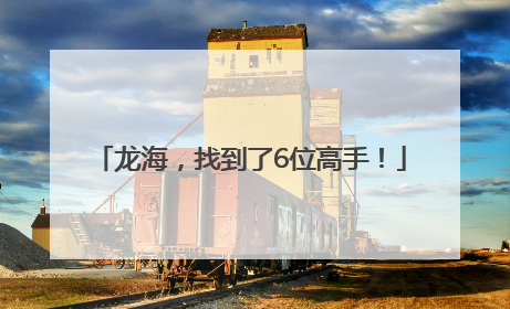 龙海，找到了6位高手！