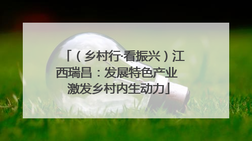 （乡村行·看振兴）江西瑞昌：发展特色产业 激发乡村内生动力
