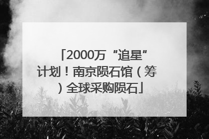 2000万“追星”计划！南京陨石馆（筹）全球采购陨石