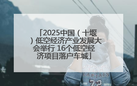 2025中国（十堰）低空经济产业发展大会举行 16个低空经济项目落户车城