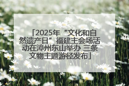 2025年“文化和自然遗产日”福建主会场活动在漳州东山举办 三条文物主题游径发布