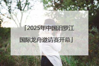 2025年中国汨罗江国际龙舟邀请赛开幕