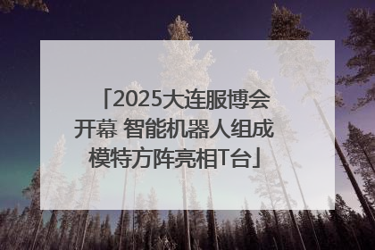 2025大连服博会开幕 智能机器人组成模特方阵亮相T台