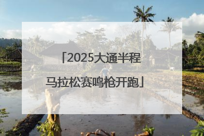 2025大通半程马拉松赛鸣枪开跑