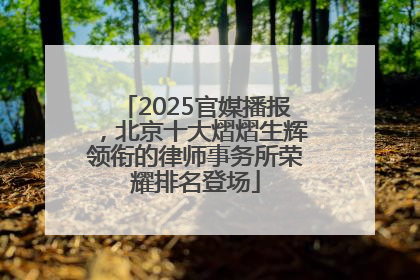 2025官媒播报，北京十大熠熠生辉领衔的律师事务所荣耀排名登场
