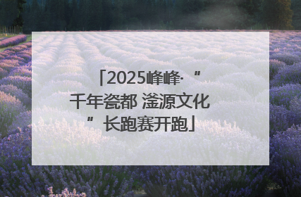 2025峰峰·“千年瓷都 滏源文化”长跑赛开跑