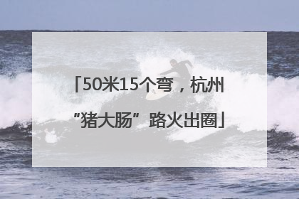50米15个弯，杭州“猪大肠”路火出圈