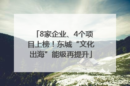 8家企业、4个项目上榜！东城“文化出海”能级再提升