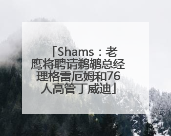 Shams：老鹰将聘请鹈鹕总经理格雷厄姆和76人高管丁威迪